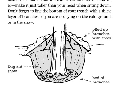 Snow Shelter illustration