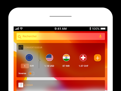 Daily UI 004 - Currency Converter Widget adobe xd app design apple currency converter dailyui dailyui004 dailyuichallenge design widgets