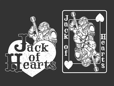 Jack of Hearts Band Merch bandmerch bands illustration logo