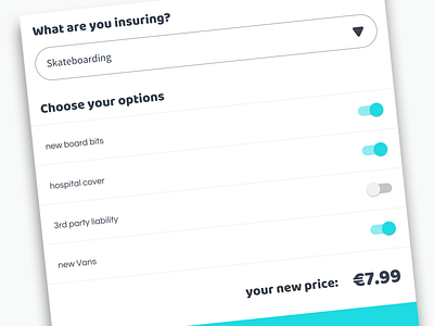 Insurance select form