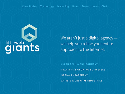 Little Web Giants Re-design landingpage redesign website