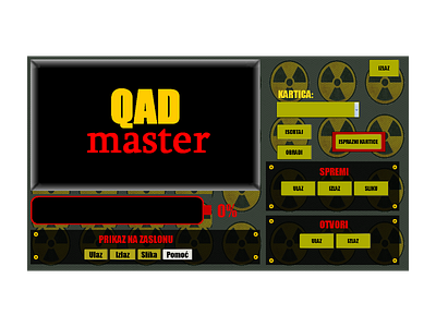 Bachelor's degree final project UI (QAD master UI)