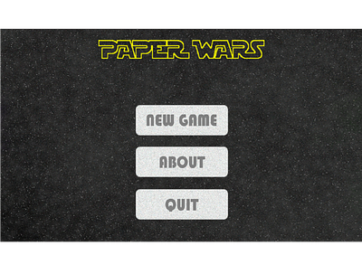 Paper wars UI dafont game art gimp main menu pixel pixel art pygame python star wars art ui