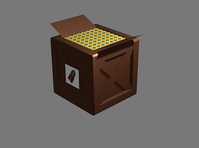 Bullet box (reuplod) blender blender 3d blender3d game art gimp render texturing