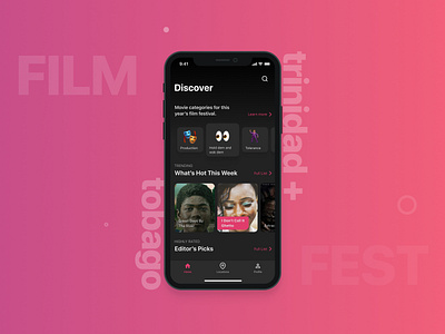 Trinidad and Tobago Film Festival App Concept