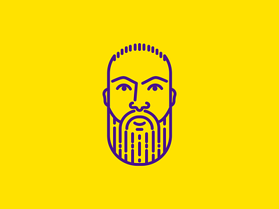 Tilson logo beard branding design lineart logo logo design portrait self portrait selfbranding tilson