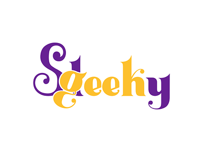 Sleeky Geek logo branding geek geek logo illustration logo sleeky tshirt
