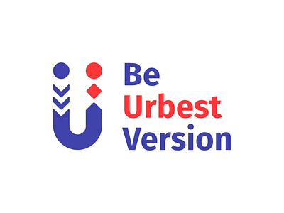 Be Urbest Version - logo branding design logo logo design motivation people version