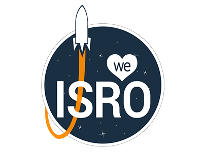 We Love ISRO graphics icon isro logo love rocket