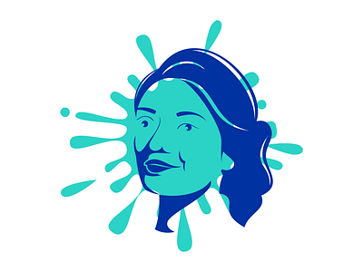 Muniba Mazari flat illustration lineart mazari model muniba portrait vector