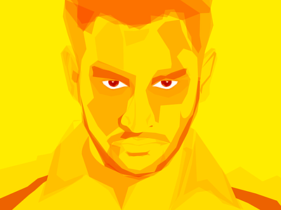 Dhoni - Portrait chennai csk dhoni illustration portrait vector yellow