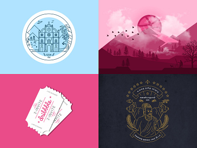 #Top4Shots from 2018 dribbbleinvite dribbbleinvites goa icon illustration lineart logo playoff thiruvalluvar top4shots