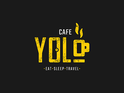 YOLO logo cafe coffee eat hotel icon logo logo design logotype restaurant sleep travel