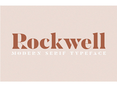 Rockwell Fonts app design illustration