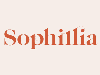 Sophillia Fonts app design illustration