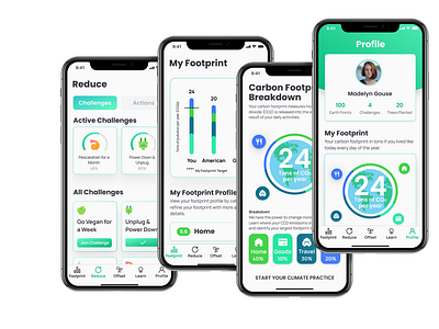 Greater Green, a carbon footprint tracking app
