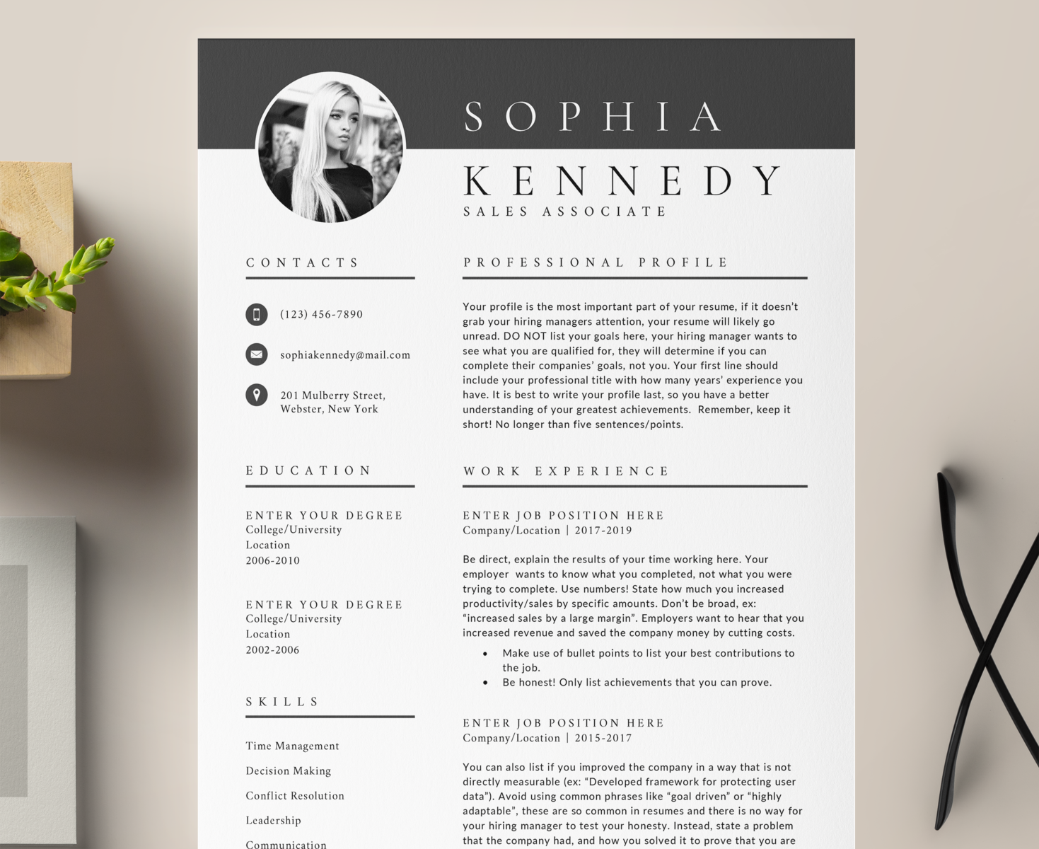 Modern Resume Template By The Resume On Dribbble