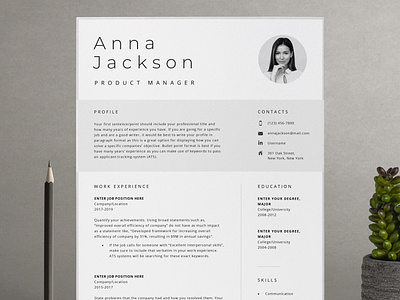 One Page | Two Page Modern Resume Template