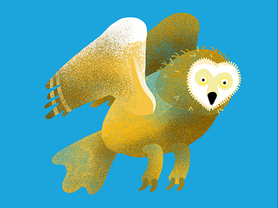 Owl Illustration for The Dodo animals art illustration kid lit pattern photoshop snapchat the dodo