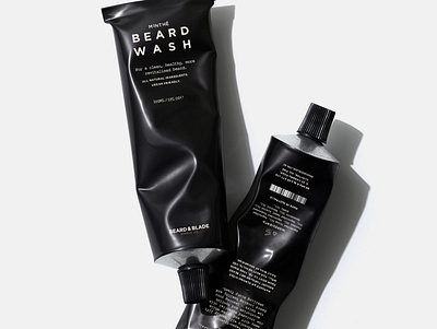 Beard & Blade Beard Wash Concept beard cosmetics design layout mens grooming packaging packaging design typography