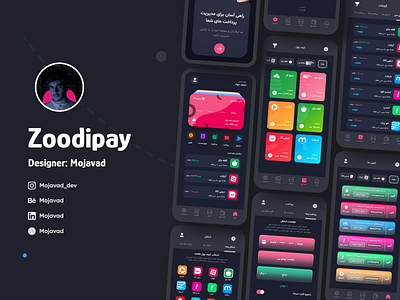 Zoodipay Wallet Ui Ux Design - Mobile App Project adobe xd android app app ui application community figma figmacommunity free ios iphone manage mony pay payment ui ux wallet wallet app xd