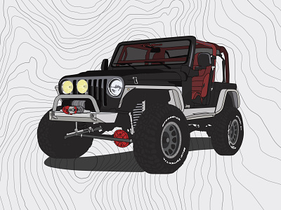 1997 Jeep Wrangler TJ Illustration