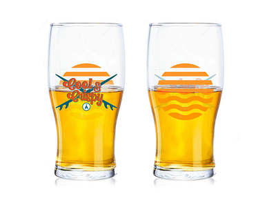 Cool & Crispy event pint concept bar beer beer surf event glass ware pint surf