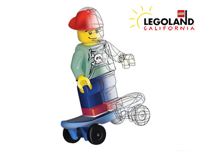 Lego Skater gradient mesh lego legoland legos sk8 or die skateboard skater vector