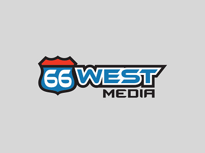 66 West Media logo alternate brand branding logo