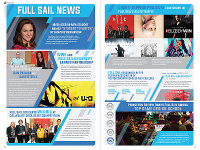 Full Sail Propeller Newsletter layout - News