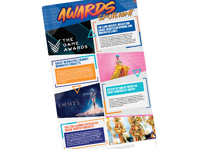 Full Sail Propeller Newsletter layout - Awards