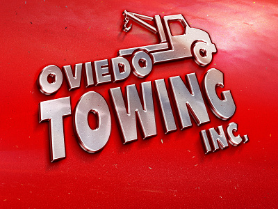 Oviedo Towing Inc. logo florida logo oviedo towing typography