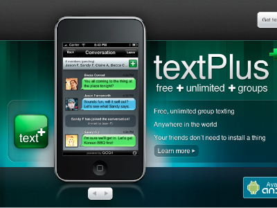 textPlus Website