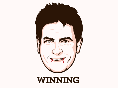 WINNING. blood charlie sheen tiger winning