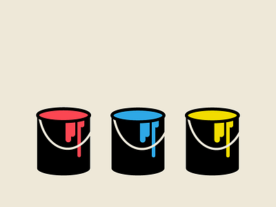 Paint Buckets bucket colors paint primary