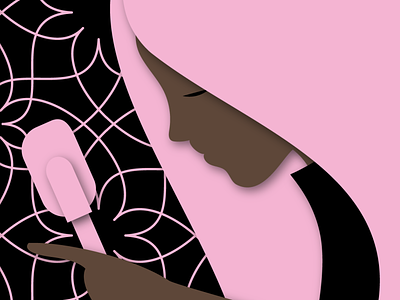 Pink Spatula adobeillustrator girl illustration illustrator muse pink pinkhair spatula vector vectorillustration