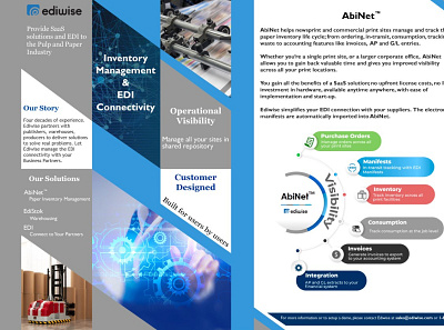 brochure for Ediwise branding design graphic design