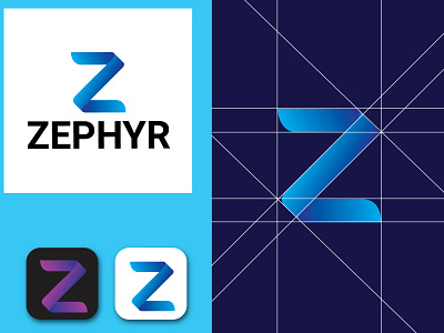 zephyr logo apps blue brand branding business business logo company creative logo design font logo identity lettermarklogo logo modern logo purple symbol unique logo z z logo zelda
