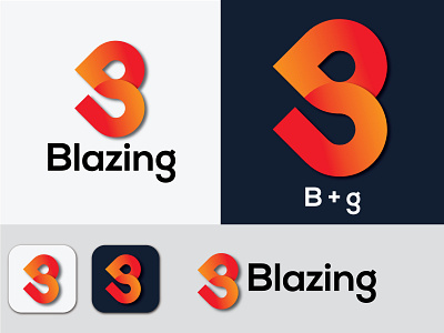 BG modern minimalist letter logo design - Modern Logo design