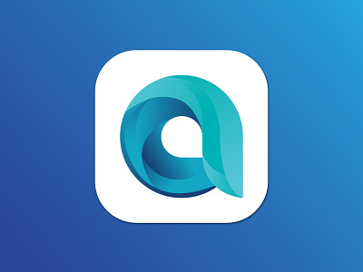 Modern a apps logo design