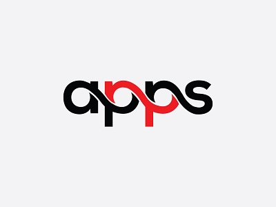 Apps Typography, Wordmark, Minimalist Logo Design.