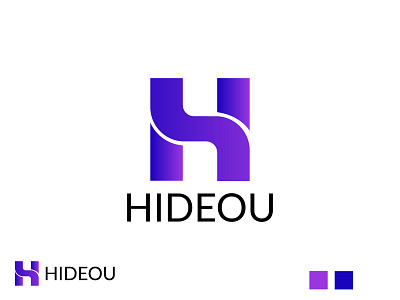 Hideou modern minimalist logo design- ( H letter logo )