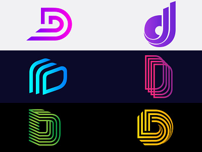 Letter d logo collection - d logo folio