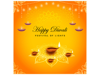 Happy Diwali Festival Design Template