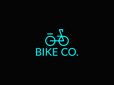Abstract Bicycle minimalist logo design