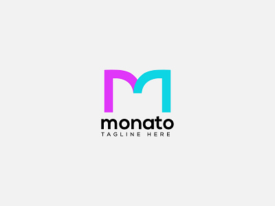 Monato Abstract m letter logo design