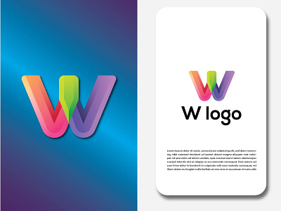 W Creative logo apps apps logo best logo brand branding branding logo business business logo company creative logo design illustration logo logo w w logo