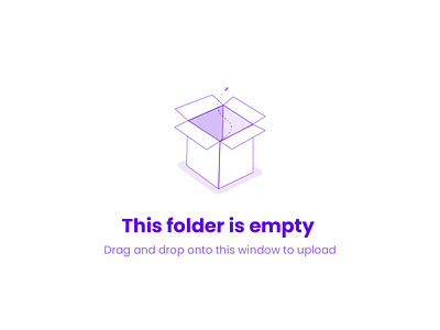 Empty Folder Illustartion