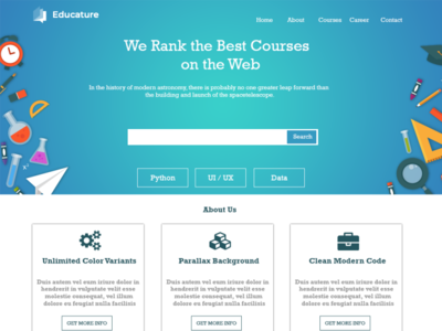 Education Institute Template by Manula Rathnayaka on Dribbble