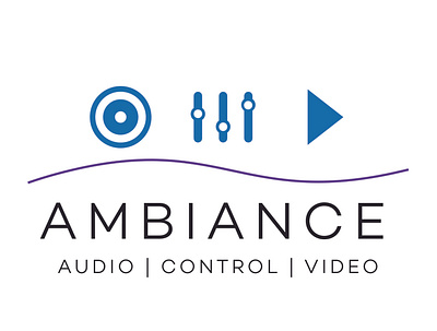 Ambiance Audio | Control Video logo 1 branding design logo